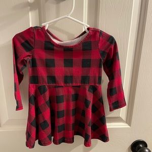 Buffalo plaid swing dress